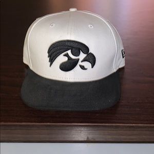 Size 7 fitted New Era Iowa Hawkeyes hat